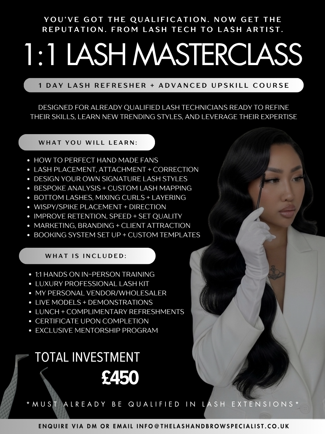 1:1 Lash Masterclass | Refresher + Advanced Upskill