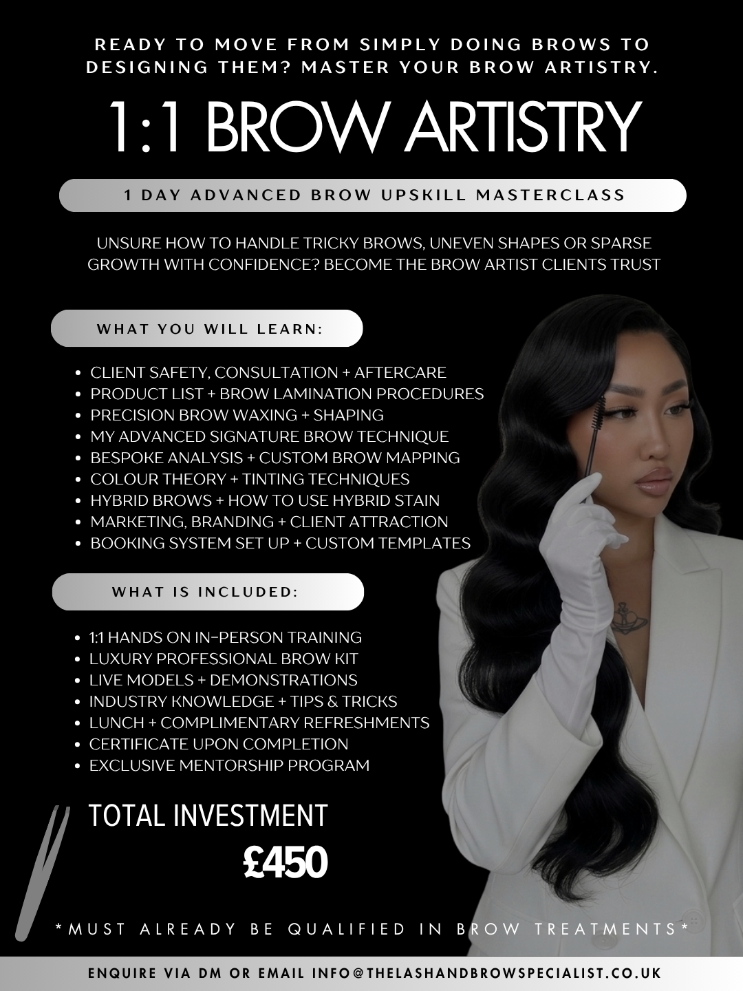 1:1 Brow Artistry | Advanced Brow Upskill Masterclass